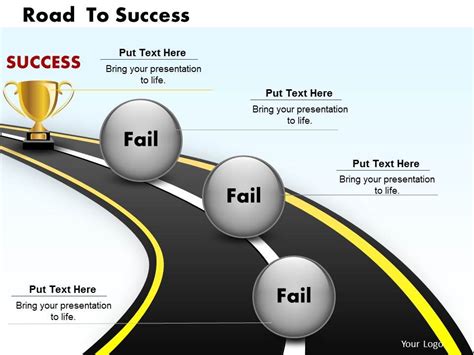 Road To Success Powerpoint Template Slide | PowerPoint Templates ...