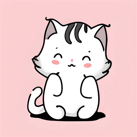 Cute Cat Kawaii Chibi Graphic · Creative Fabrica