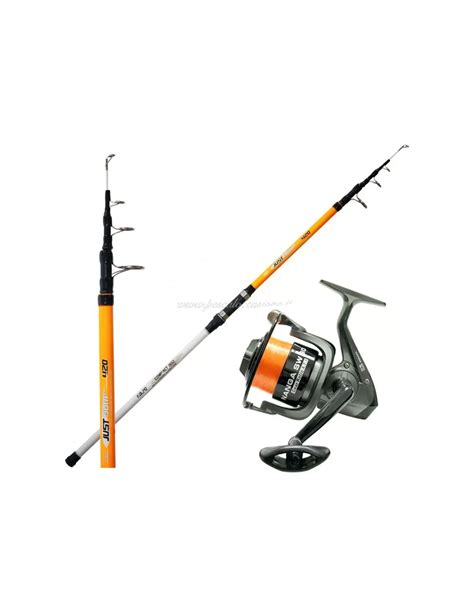 Combo Kolpo Surfcasting Canna Da Pesca Gr M Mulinello E Filo