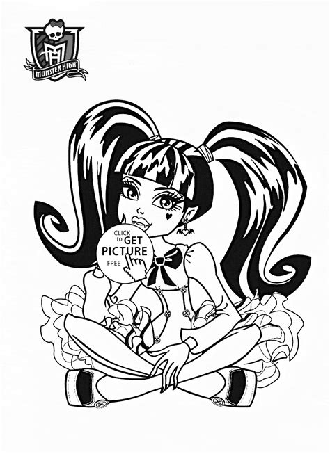 Draculaura Monster High Coloring Pages