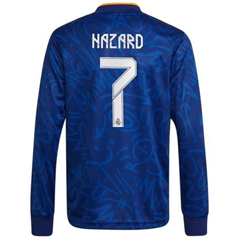 Maillot Foot Pas Cher Real Madrid Eden Hazard 7 Extérieur 2021 2022