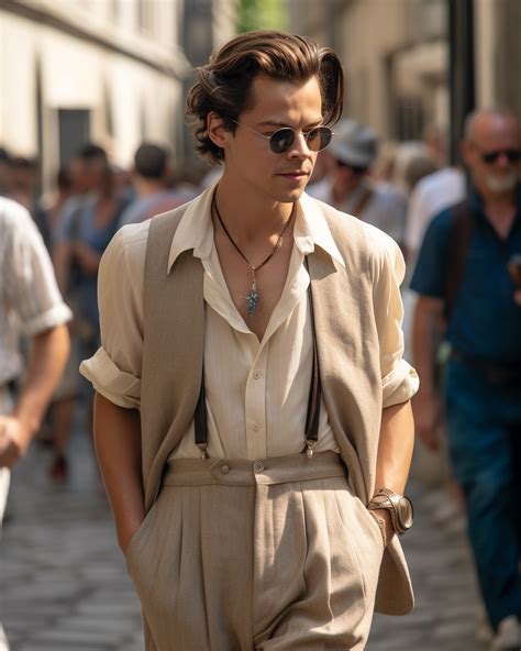 Harry Styles in 2024 | Dandy style, European fashion men, Old hollywood dress