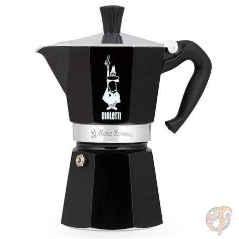 ビアレッティ Bialetti 4953 モカエキスプレス Moka Express エスプレッソメーカー 黒 6カップ 送料無料