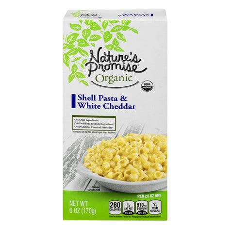 Save On Nature S Promise Organic Shell Pasta White Cheddar Order