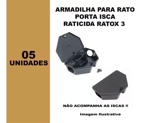 Kit Porta Isca Raticida Armadilha Para Ratos Ratox Mercadolivre