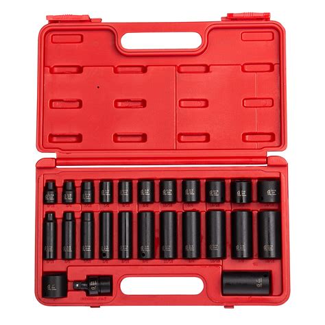 Buy Sunex Inch Drive Master Impact Socket Set Piece Sae