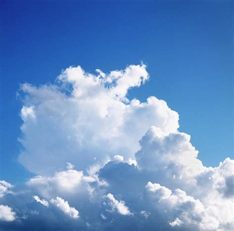 Cumulus Clouds And Blue Sky By Andrew Holt