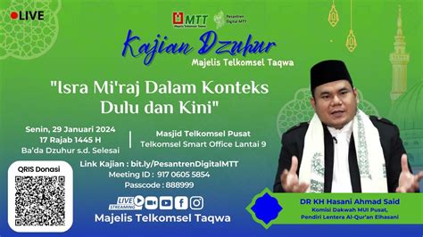 Pesantren Digital Mtt Tema Isra Mi Raj Dalam Konteks Dulu Dan Kini