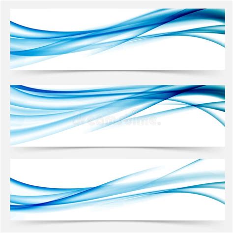 Blue Modern Abstract Lines Swoosh Certificate Speed Smooth Wave Border