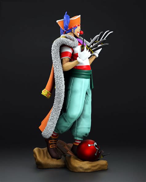 Buggy Pirates One Piece Statue Stl File 3d Print