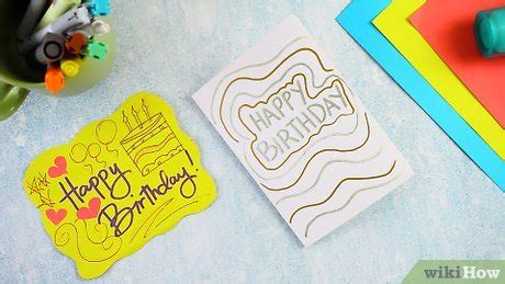 How to Make a Simple Handmade Birthday Card: 15 Steps