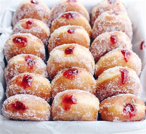 Raspberry Jam Doughnuts Recipe By The Sweet And Simple Kitchen The Feedfeed