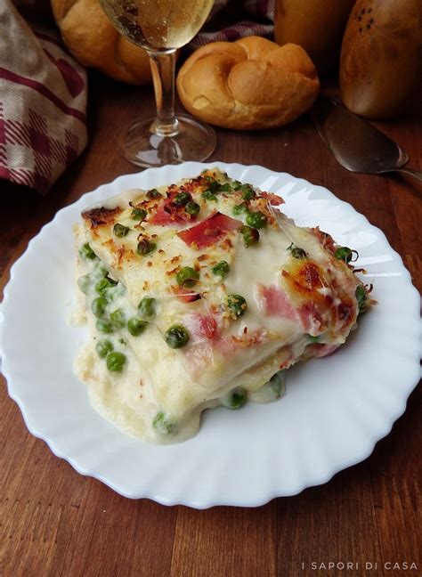 Lasagne Di Pancarr Con Prosciutto E Piselli I Sapori Di Casa