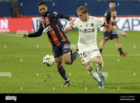 Mousa Tamari Of Montpellier Melvin Bard Of Nice During The French