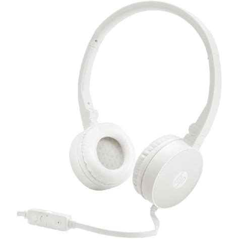 HP H2800 On Ear Headphones Wired White Jarir Bookstore KSA