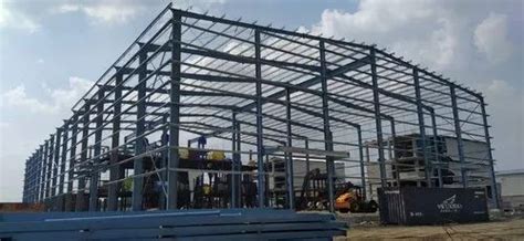 Mild Steel Panel Build Prefabricated Industrial Building Structure At