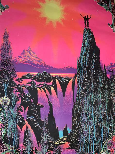 Vintage 1960s Garden Of Eden Blacklight Poster Ebay