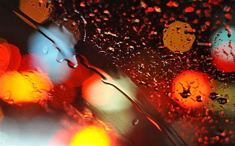 Lights Glass Water Drops Bokeh Graphy Hd Wallpaper Peakpx