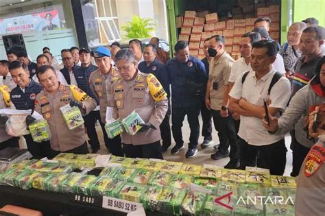 Polda Jateng Ungkap Peredaran Kg Sabu Dari Jaringan Jawa Sumatera