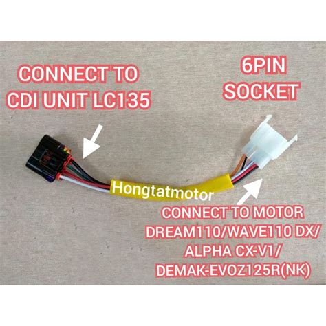 Cdi Converter Socket Lc135 Pnp Wave 110 Dx Ex5 110 Dream 110 Wave