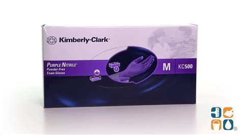 Kimberly Clark Kimtech Purple Nitrile Exam Gloves L Size