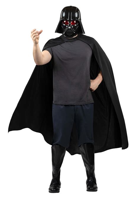 Adult Darth Vader Mask & Cape Costume Kit