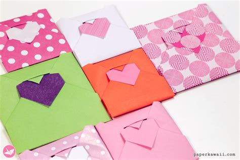 Origami Heart Envelope Video Tutorial - Francis Ow - Paper Kawaii