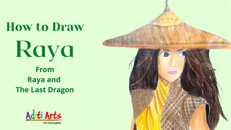 How To Draw Raya From Raya And The Last Dragon Raya Drawing Raya Drawing Easy Youtube