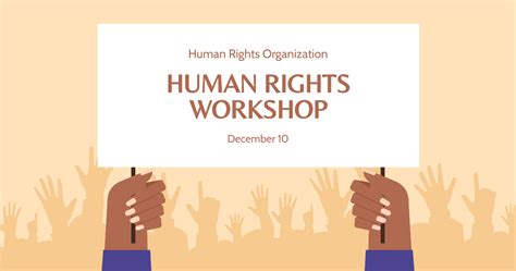 Free Human Rights Workshop Facebook Post Template Edit Online