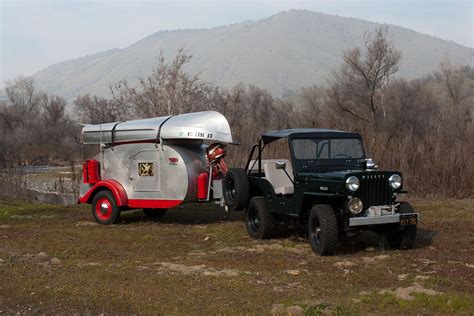 Willys Cj B Offroad X Custom Truck Jeep Retro Camper