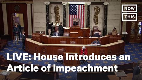 House Democrats Introduce Articles Of Impeachment Live Nowthis