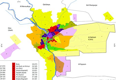 Cairo Districts Map