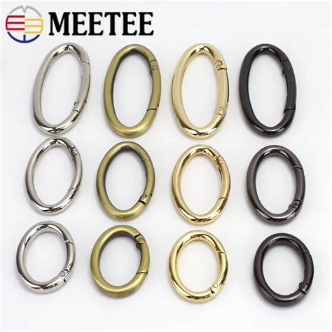 Pcs Meetee Mm Metall Oval Fr Hjahr O Ring Schnallen Ffnende