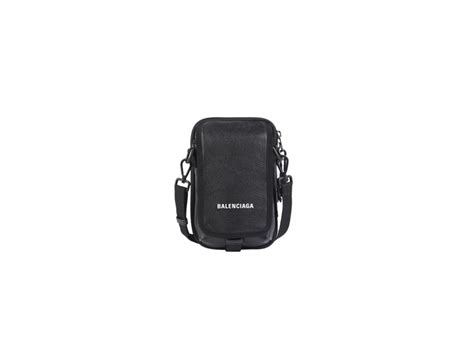 Sasom Bags Balenciaga Explorer Small Crossbody Pouch In Black Grained