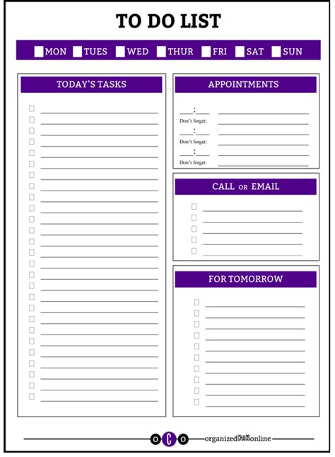 8 Best Images Of Printable To Do List Business Free Printable