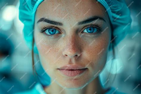 Premium Photo Confident Female Surgeon Poses For Camera In Operating Room