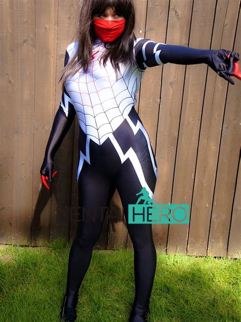 Free Shipping Dhl 3d Printing Spider Women Suit Silk Cindy Moon Spider