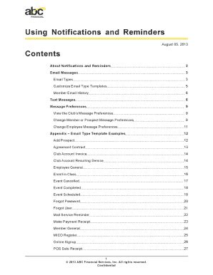 Fillable Online Using Notifications And Reminders Fax Email Print