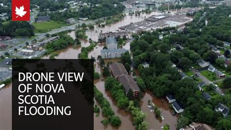 Devastating Nova Scotia Flood Viewed From A Drone Youtube