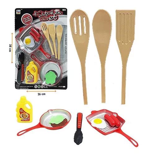 Kit 10 Pecas Cozinha Infantil Frigideira E Acessorios Spider Import