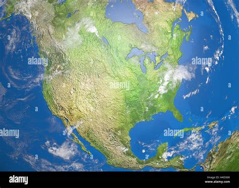 Mapa De America Con Su Relieve Fotografías E Imágenes De Alta