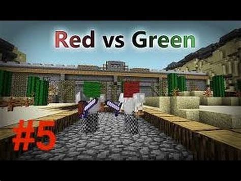 Minecraft Red Vs Green 5 Grinding Up Kills YouTube