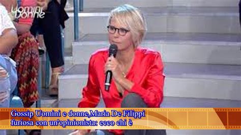 Gossip Uomini E Donne Maria De Filippi Furiosa Con Un Opinionista Ecco