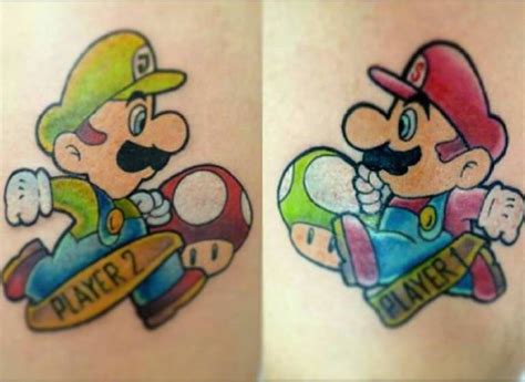 Tatuajes De Mario Y Luigi