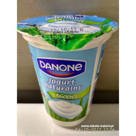 Ile Kcal Ma Jogurt Naturalny Agodny Danone Tabele Kalorii