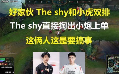 好家伙 The Shy和小虎双排，the Shy直接掏出小炮上单，这俩人这是要搞 哔哩哔哩