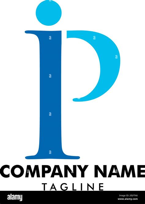 Initial Letter Ip Logo Template Design Stock Vector Image Art Alamy