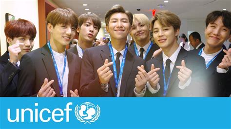 BTS At The United Nations UNICEF YouTube