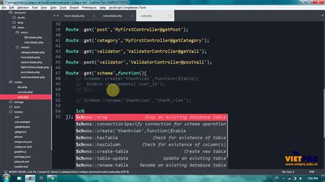 Laravel 17 Schema Builder Trong Laravel Youtube