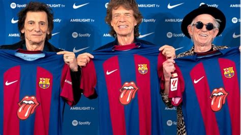 Rolling Stones Sign Unlikely Deal With Barcelona To Have Their Iconic Logo On The Team S Kit For